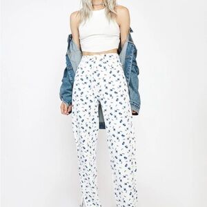 Momokrom‎ Floral Straight Leg Jeans